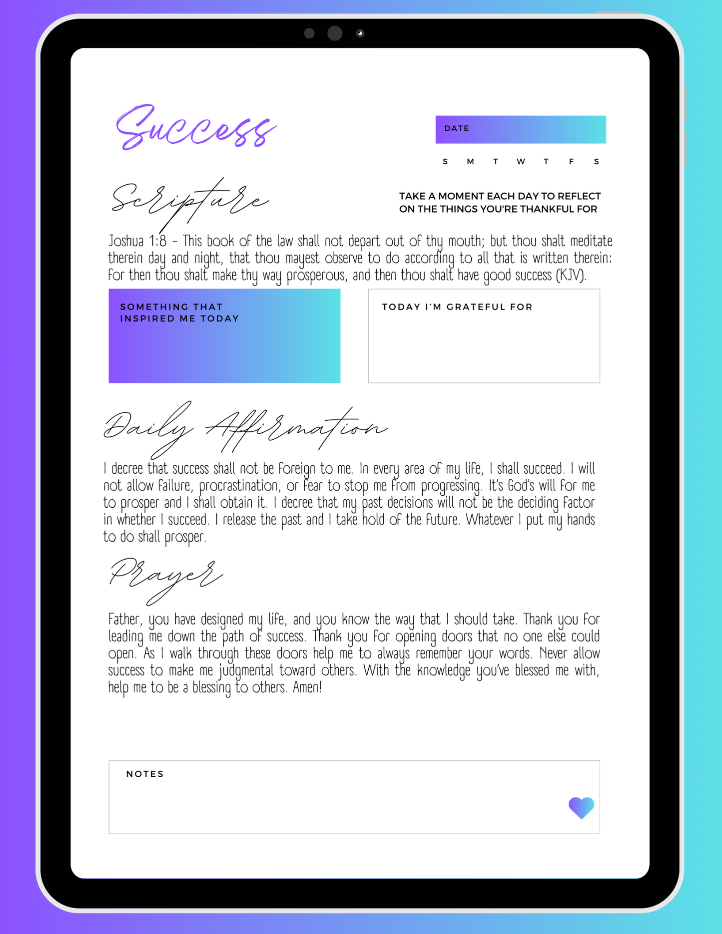 My Digital Prayer Journal